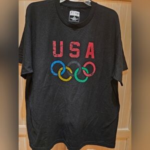 USA Olympic Rings Men's Tee XL EUC